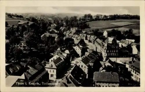 Ak Thum im Erzgebirge Sachsen, Teilansicht von Thum im Erzgebirge