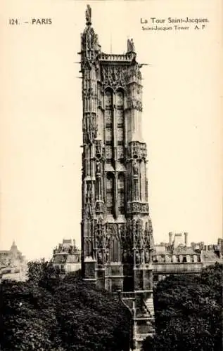 Ak Paris IV, Turm Saint-Jacques