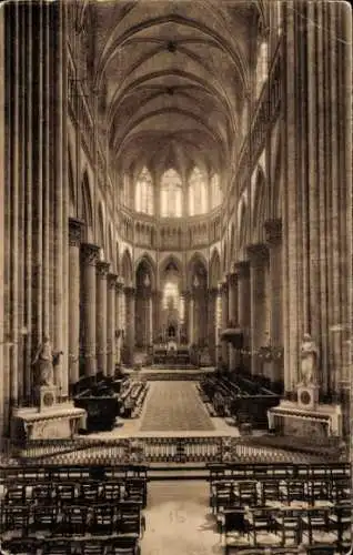 Ak Rouen Seine-Maritime, Kathedrale, Chor