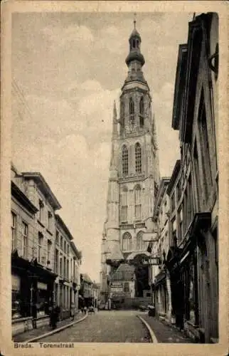 Ak Breda Nordbrabant Niederlande, Torenstraat