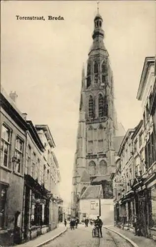 Ak Breda Nordbrabant Niederlande, Torenstraat