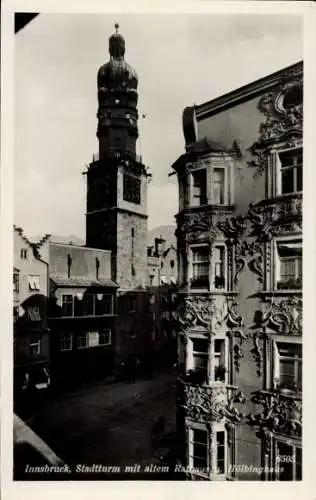 Ak Innsbruck in Tirol, Stadtturm, Altes Rathaus