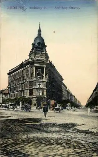 Ak Budapest Ungarn, Andrássy Straße