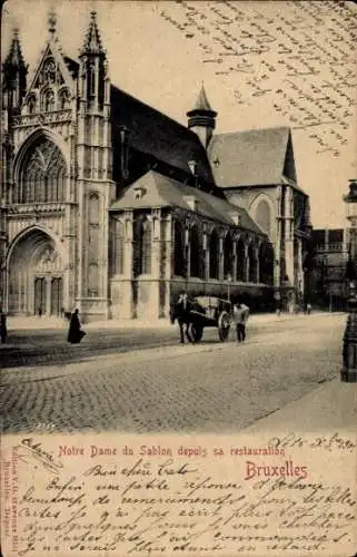 Ak Bruxelles Brüssel, Notre Dame du Sablon