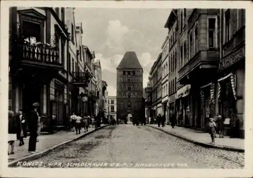 Ak Chojnice Konitz Westpreußen, Schlochauer Straße, Schlochauer Tor