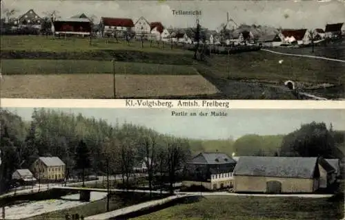 Ak Kleinvoigtsberg Großschirma in Sachsen, Teilansicht, Muldeblick