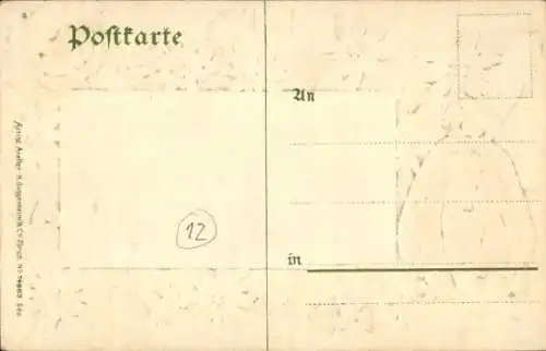 Präge Wappen Passepartout Ak Oberstdorf im Oberallgäu, Totale, Edelweiß