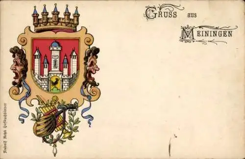 Ak Meiningen in Thüringen, Stadtwappen