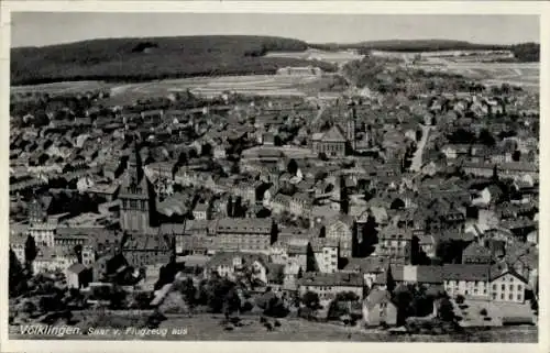 Ak Völklingen im Saarland, Fliegeraufnahme