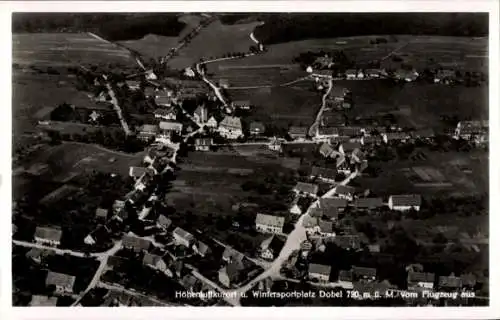 Ak Dobel im Schwarzwald, Fliegeraufnahme, Hotel Sonne