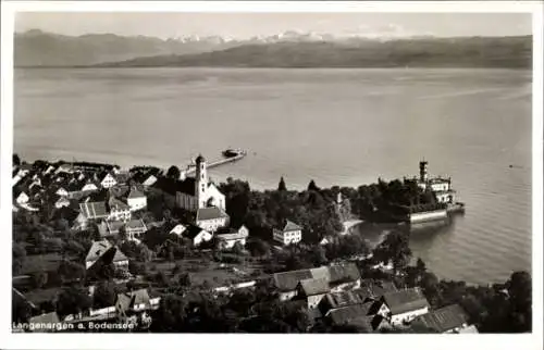 Ak Langenargen am Bodensee, Fliegeraufnahme