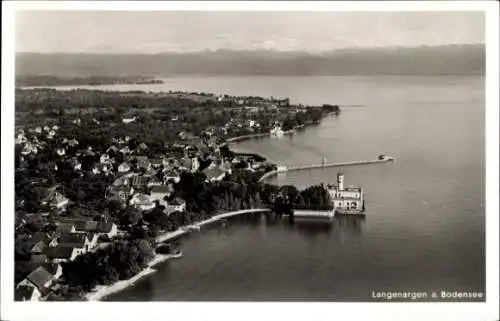 Ak Langenargen am Bodensee, Fliegeraufnahme