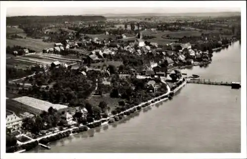 Ak Hagnau am Bodensee, Fliegeraufnahme