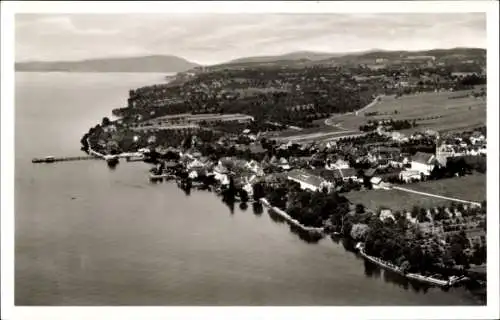 Ak Hagnau am Bodensee, Fliegeraufnahme