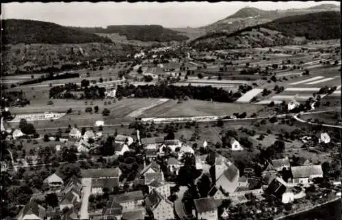 Ak Rheinheim Küssaberg Klettgau, Fliegeraufnahme