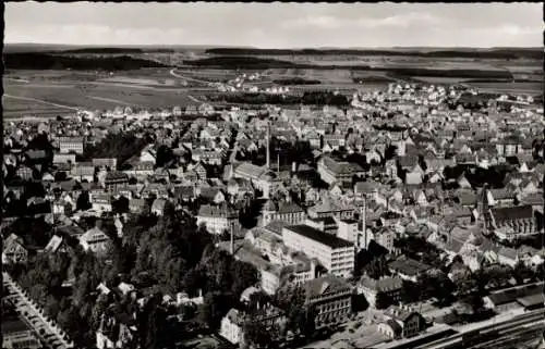 Ak Villingen Schwenningen im Schwarzwald, Gesamtansicht, Luftbild