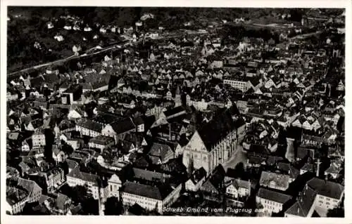 Ak Schwäbisch Gmünd im Remstal, Fliegeraufnahme