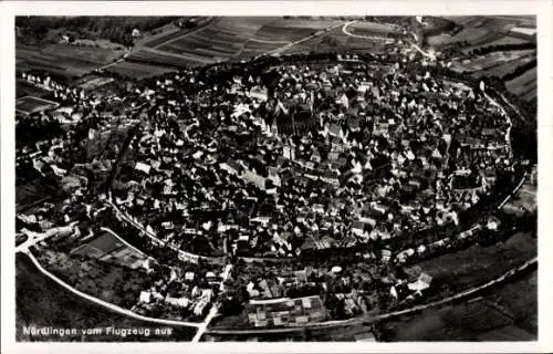 Ak Nördlingen in Schwaben, Fliegeraufnahme