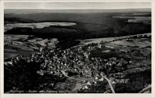 Ak Höpfingen in Baden, Fliegeraufnahme