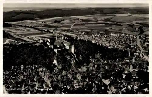 Ak Heidenheim an der Brenz Württemberg, Fliegeraufnahme