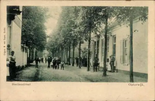 Ak Oisterwijk Noord-Brabant Nederland, Stationstraat