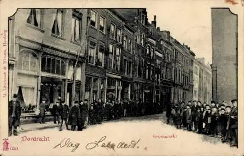 Ak Dordrecht Zuid-Holland Nederland, Groenmarkt