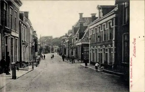 Ak Kollum Friesland Niederlande, Straatweg