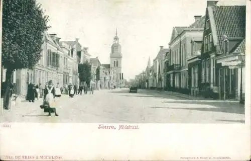 Ak Joure Friesland Nederland, Midstraat