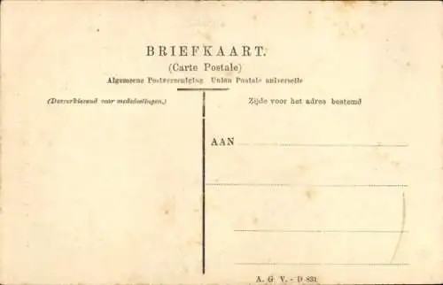 Ak Dordrecht Südholland Niederlande, Brand bei der Kirche am 12 April 1906