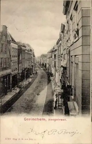 Ak Gorinchem Südholland Niederlande, Hoogstraat