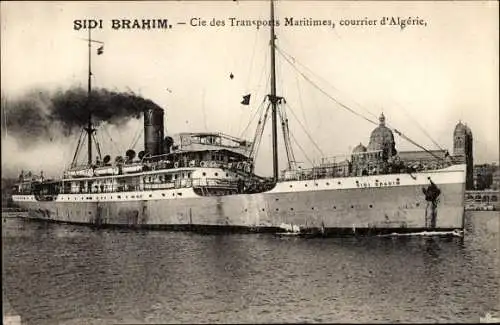 Ak Schiff Sidi Brahim, Messageries Maritimes