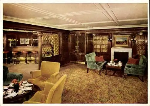 Ak Dampfer, Dampfschiff, Gesellschaftsräume, HSDG