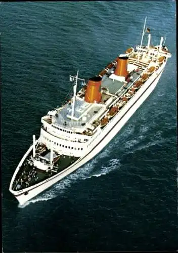 Ak MS Europa, Kreuzfahrtschiff, Luftbild
