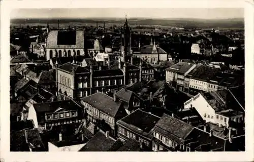 Ak Kamenz in Sachsen, Blick über die Dächer