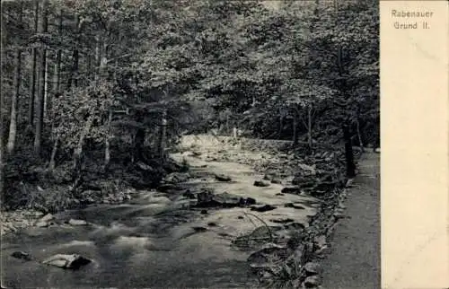 Ak Rabenau im Erzgebirge, Rabenauer Grund, Rabenauer Grund II.