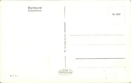 Ak Dortmund im Ruhrgebiet, Reinoldihaus, W. Schmitz & Co., Dortmund