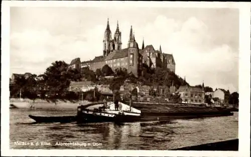 Ak Meißen an der Elbe,  Albrechtsburg und Dom.