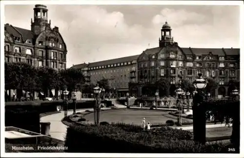 Ak Lindenhof Mannheim in Baden, Mannheim. Friedrichsplatz