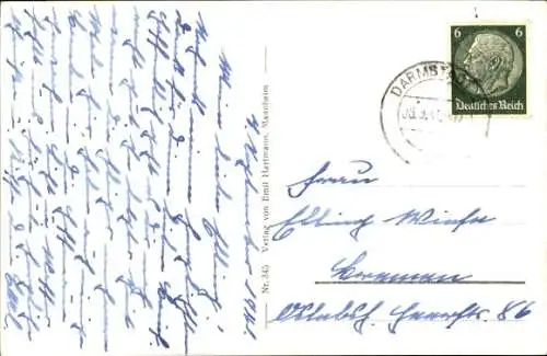 Ak Lindenhof Mannheim in Baden, Mannheim. Friedrichsplatz