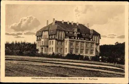 Ak Friedrichsbrunn Thale im Harz, Friedrichsbrunn, Kurhaus