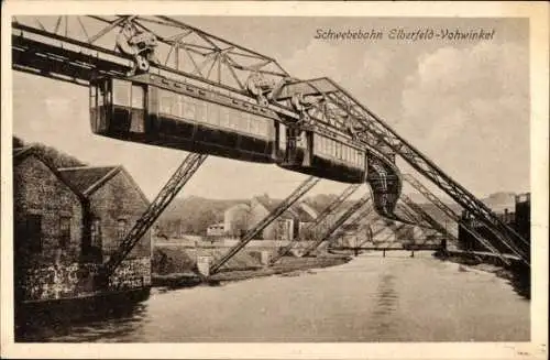 Ak Elberfeld Vohwinkel Wuppertal, Schwebebahn