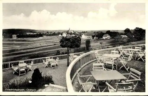Ak Friedrichsbrunn Thale im Harz, Blick vom Kurhaus