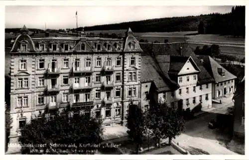 Ak Schönwald im Schwarzwald, Hotel Adler,  Schwarzwald