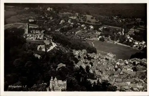 Ak Königstein im Taunus,  Burgruine und Stadt