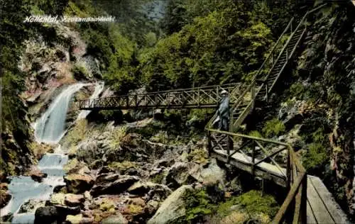 Ak Breitnau im Schwarzwald, Höllental, Ravenna-Schlucht