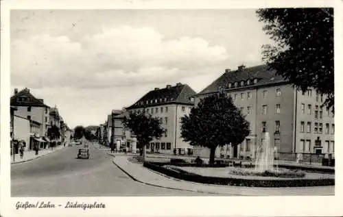 Ak Giessen Gießen an der Lahn Hessen, Gießen/Lahn-Ludwigsplatz