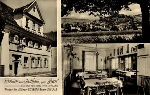 Ak Boxberg Heidelberg am Neckar, Pension und Gasthaus zum Lowen, Besitzer Jos. Scherer,  Tel. 363