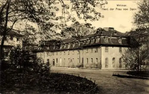 Ak Weimar in Thüringen,  Haus der Frau von Stein