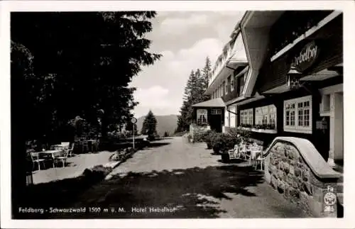 Ak Feldberg im Schwarzwald, Feldsee, Hotel Hebelhof, Feldberg im Schwarzwald, 1500 m ü. M.