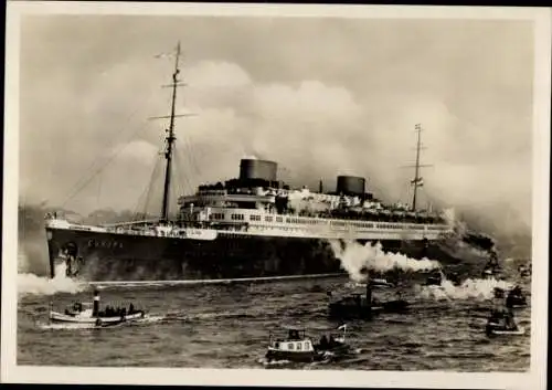 Ak Turbinenschnelldampfer Europa, Norddeutscher Lloyd Bremen